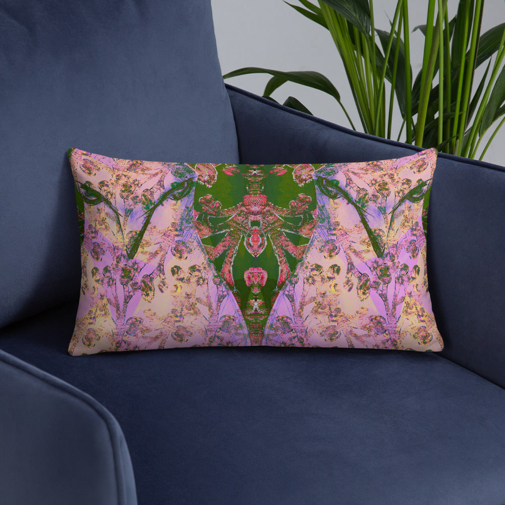Angry Pink Bird Indoor Pillows-Geckojoy