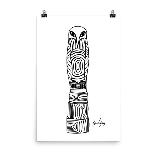 Eagle Totem Print-Geckojoy