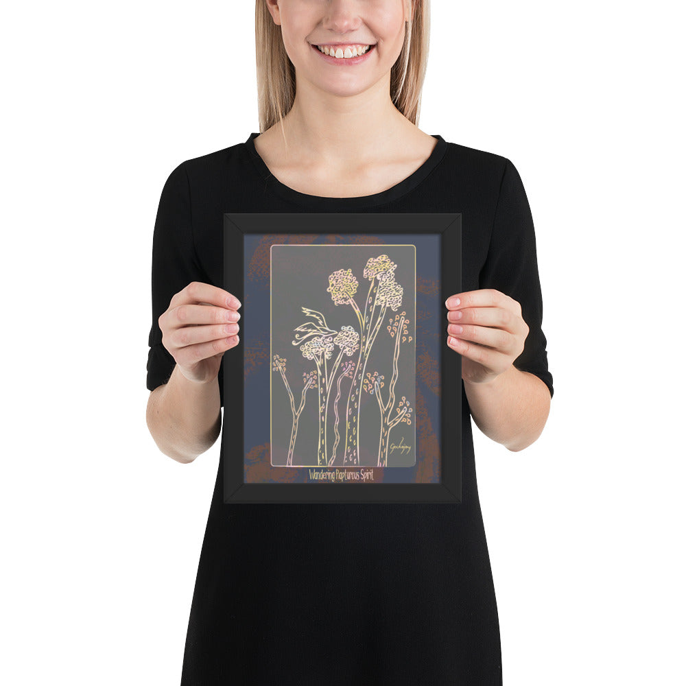 Wandering Rapturous Spirit Framed Print-Geckojoy