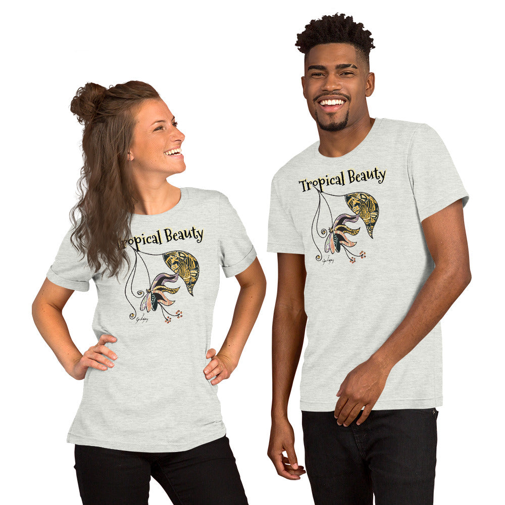 Tropical Beauty Unisex Light Tees-Geckojoy