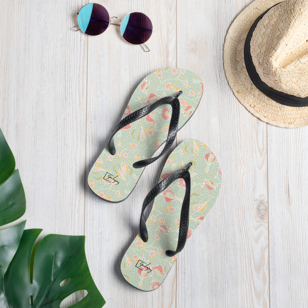 Paddling in Dappled Pools Flip-Flops-Geckojoy