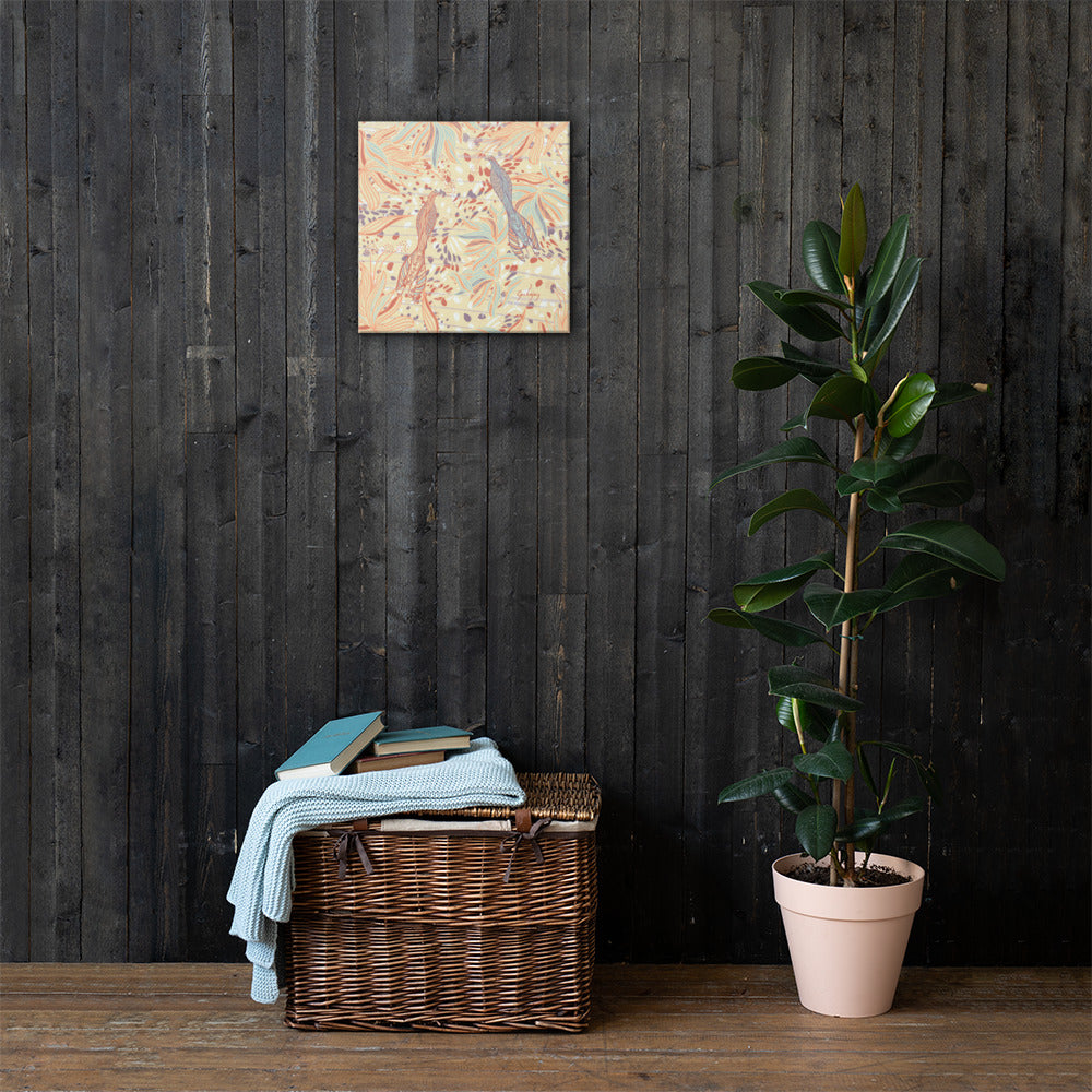 Coastal Courtyard Canvas Print-Geckojoy