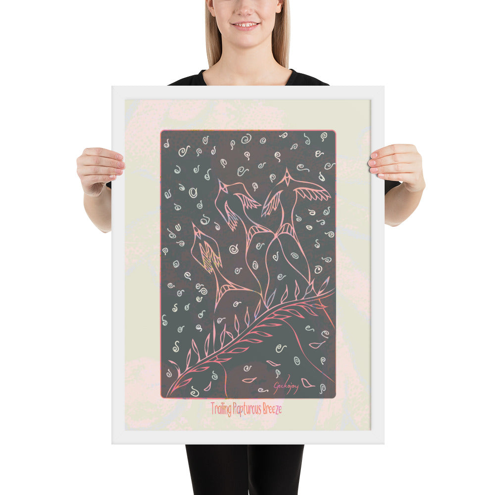 Trailing Rapturous Breeze Framed Print-Geckojoy