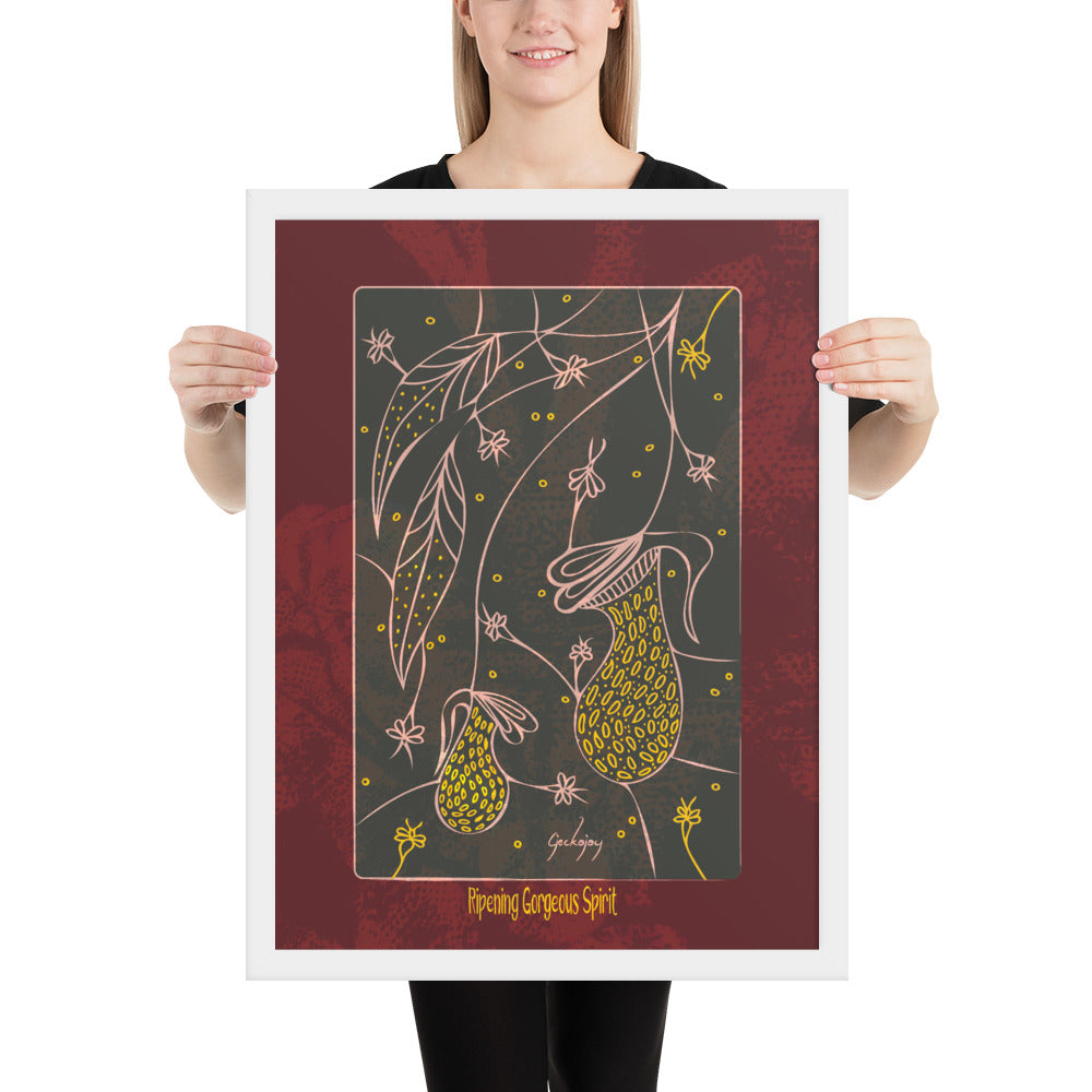 Ripening Gorgeous Spirit Framed Print-Geckojoy