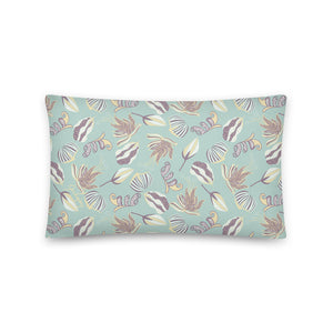Floating on a Calm Lagoon Indoor Pillow-Geckojoy
