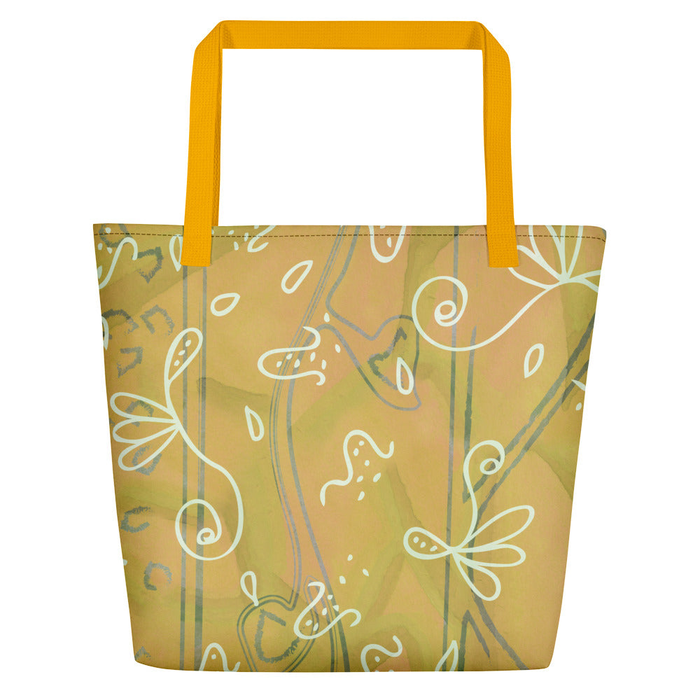 Tumbling Seeds Beach Bag-Geckojoy