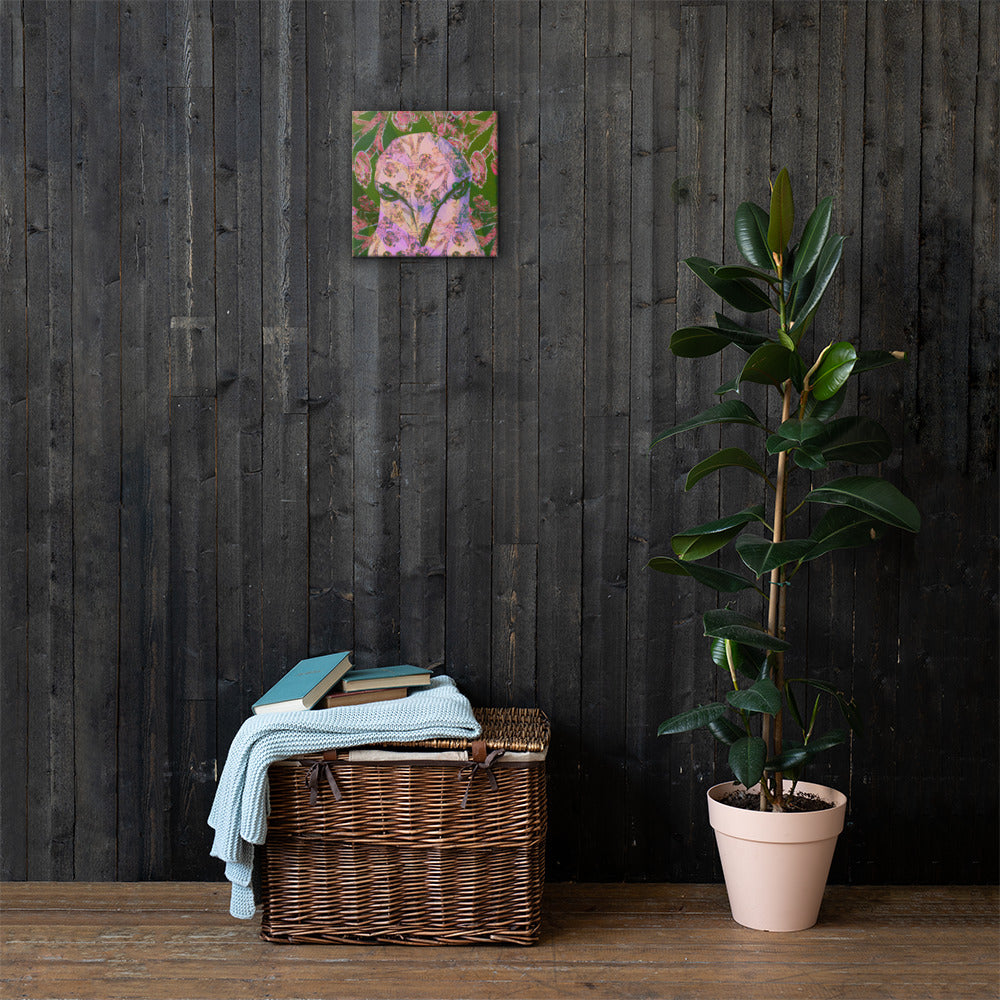 Fierce Pink Bird Canvas Print-Geckojoy