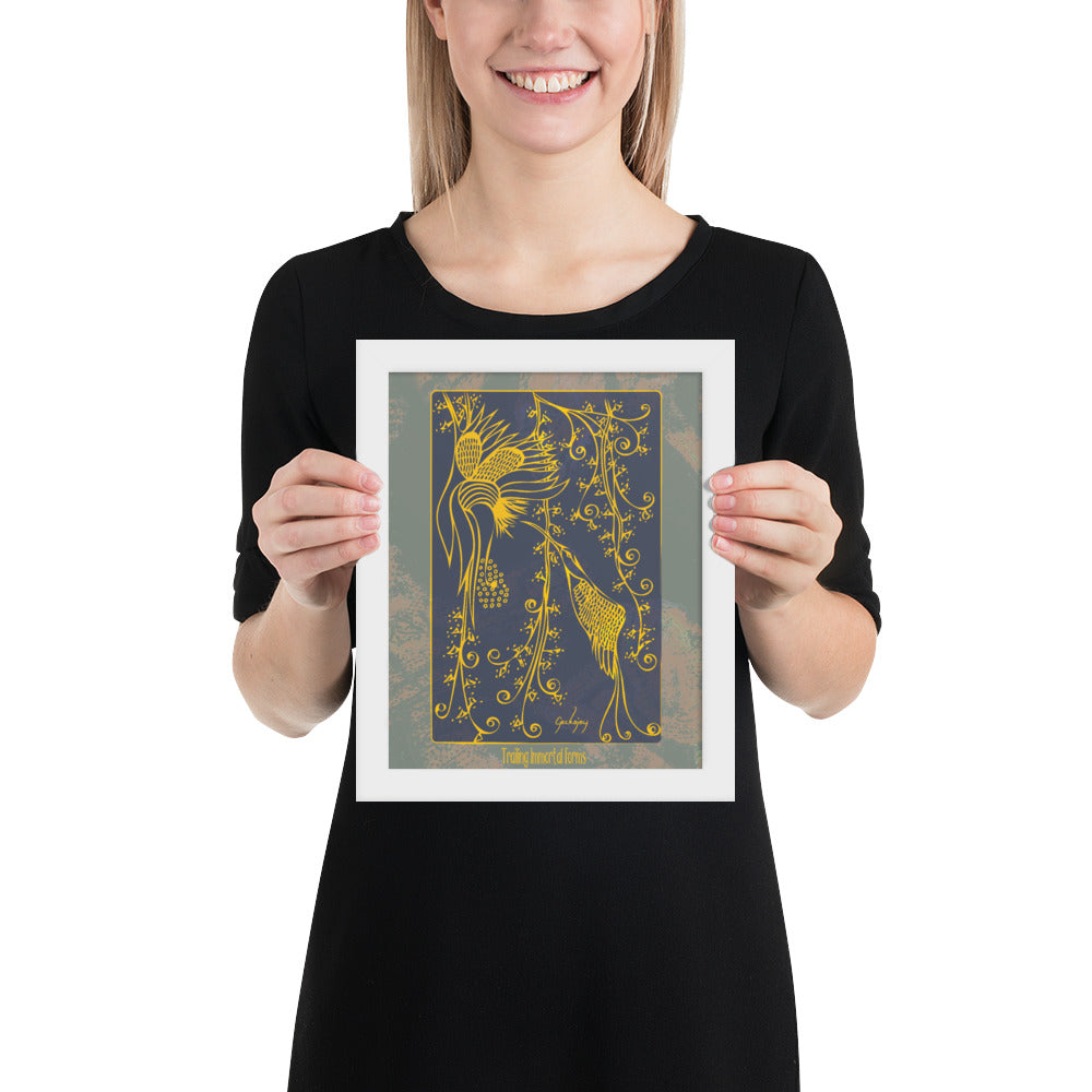 Trailing Immortal Forms Framed Print-Geckojoy