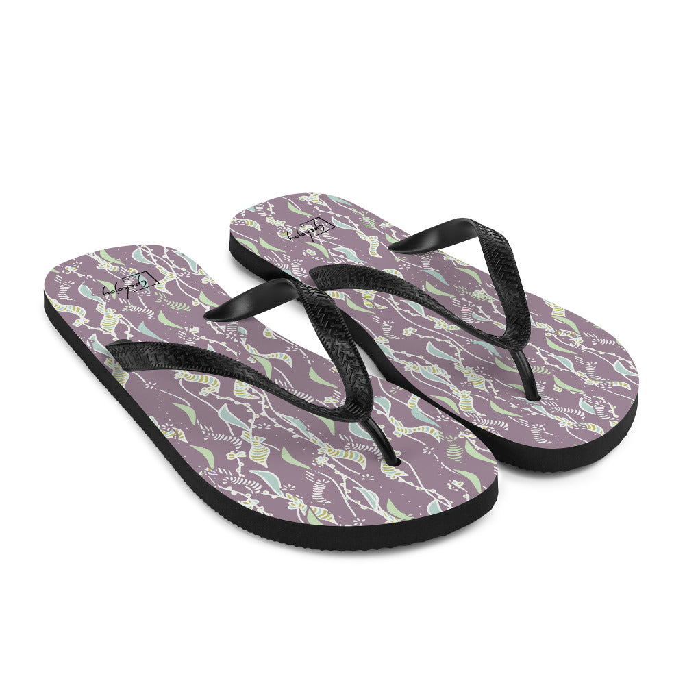 Cascading Blooms Flip-Flops-Geckojoy
