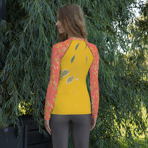 Veil of Vines Women's Rash Guard-Geckojoy