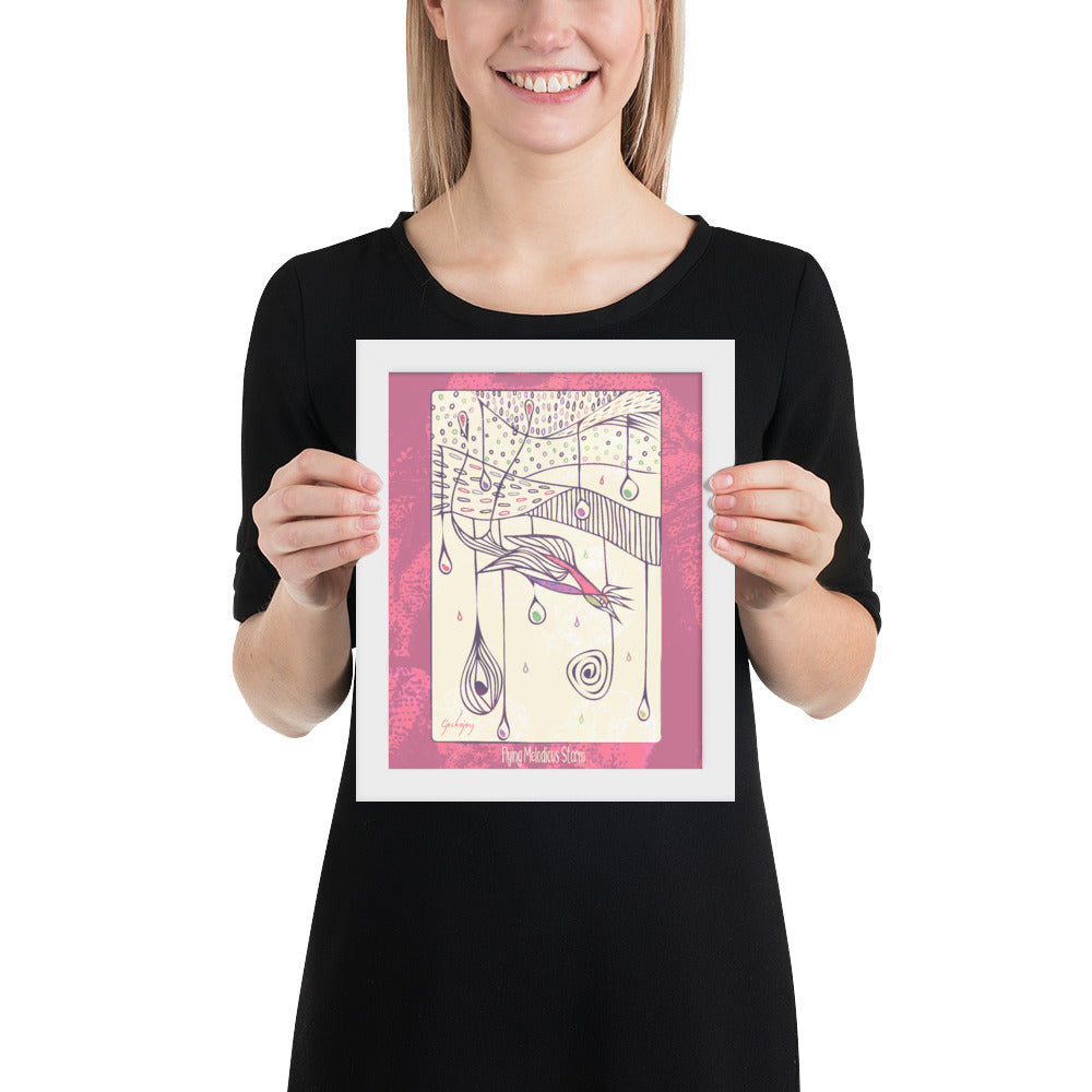 Flying Melodious Storm Framed Print-Geckojoy