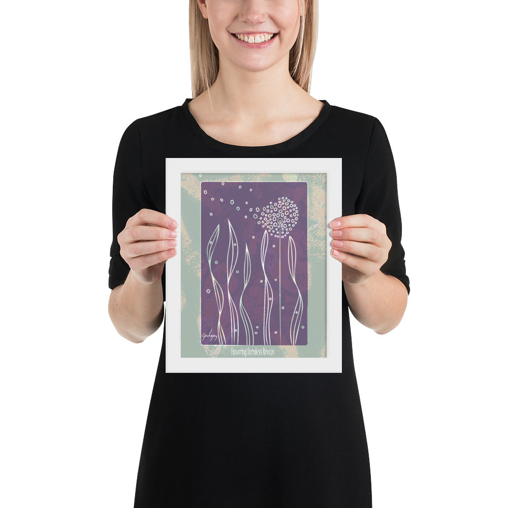 Hovering Formless Breeze Framed Print-Geckojoy