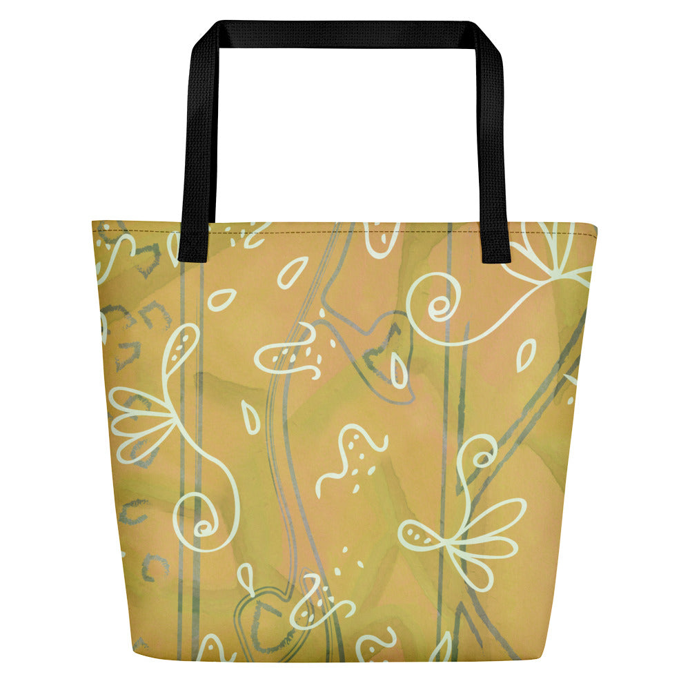Tumbling Seeds Beach Bag-Geckojoy