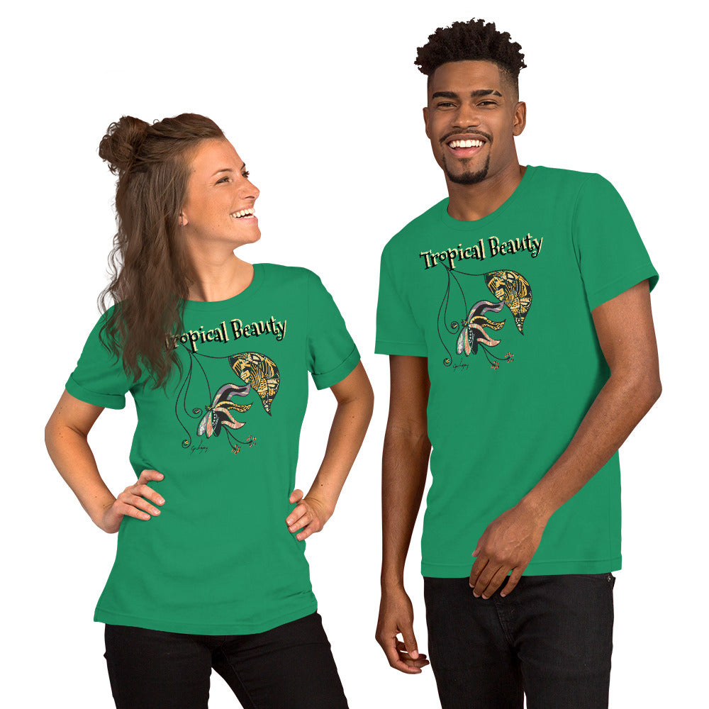 Tropical Beauty Unisex Light Tees-Geckojoy