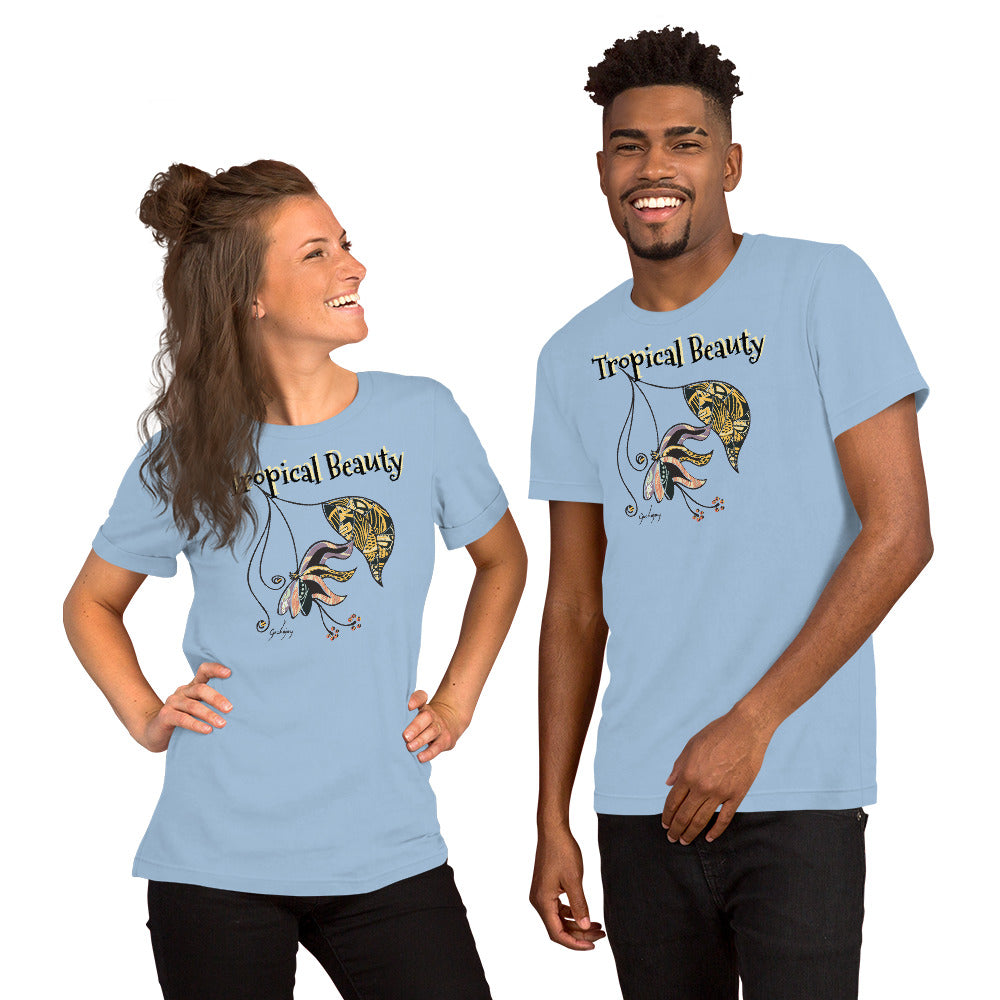 Tropical Beauty Unisex Light Tees-Geckojoy
