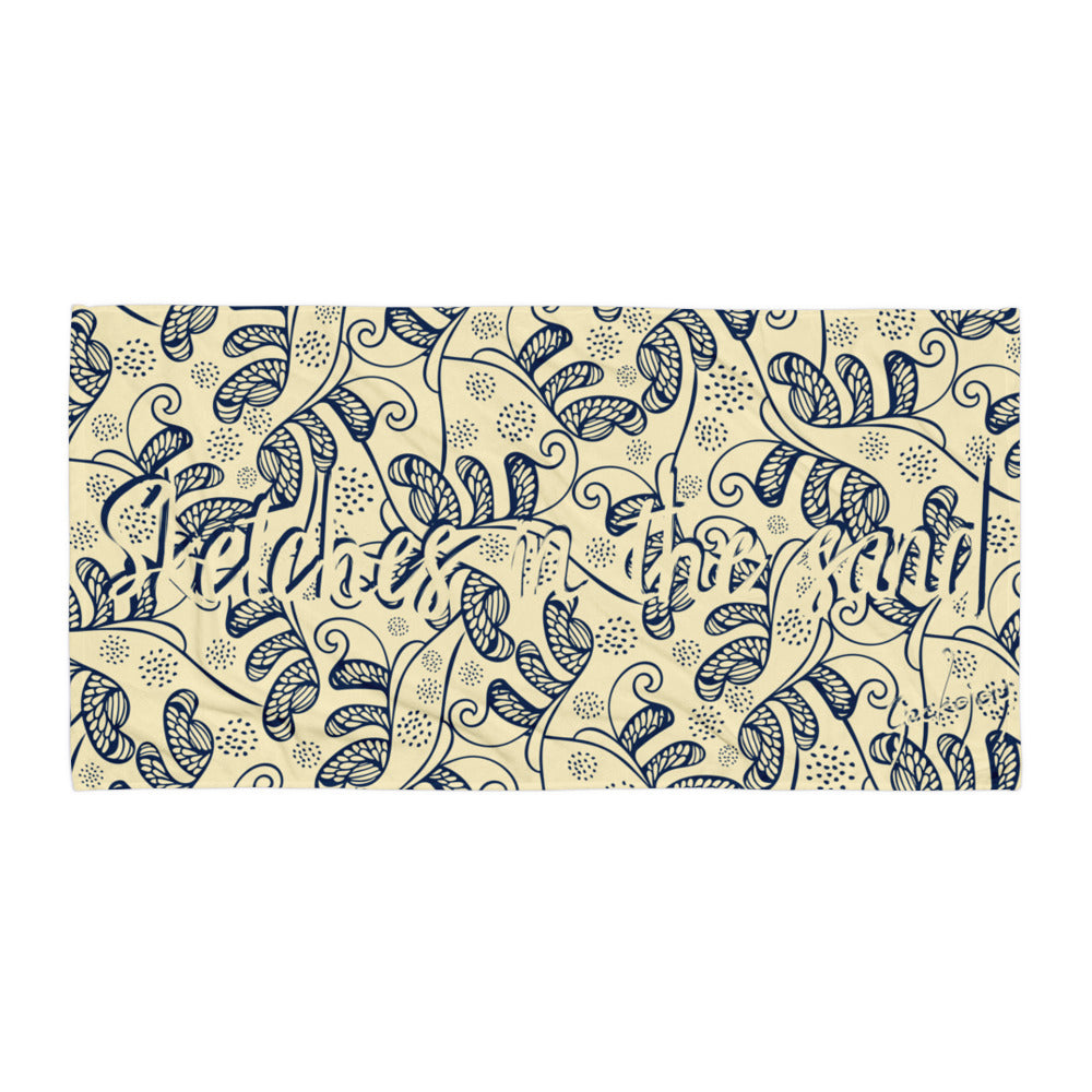 Sketches in the Sand SG05 - Beach Towel-Geckojoy