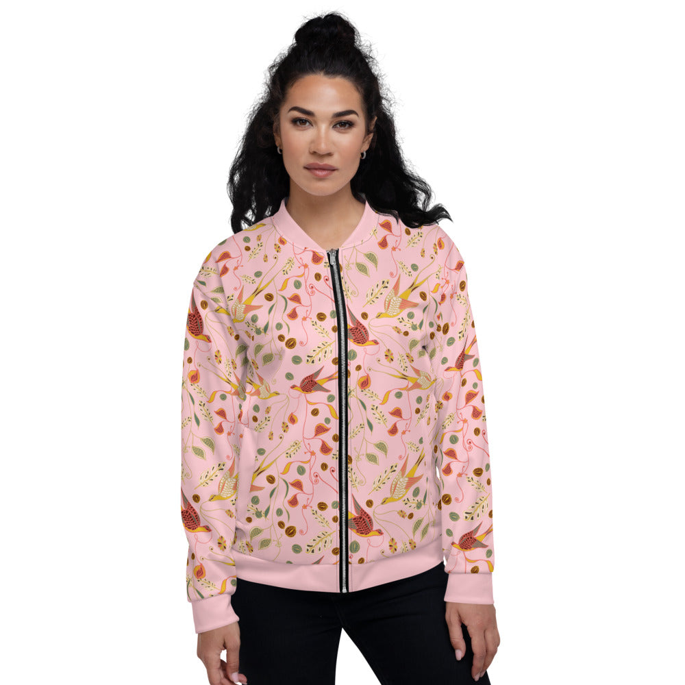 Love Birds Unisex Bomber Jacket-Geckojoy