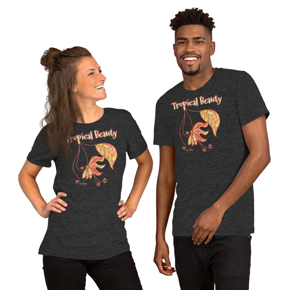 Tropical Beauty Unisex Dark Tees-Geckojoy
