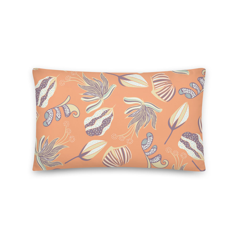 Floating on a Calm Lagoon Indoor Pillow-Geckojoy