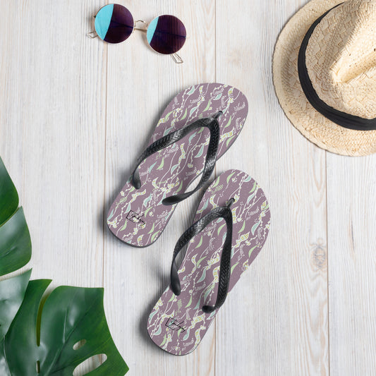 Cascading Blooms Flip-Flops-Geckojoy