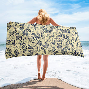 Sketches in the Sand SG05 - Beach Towel-Geckojoy