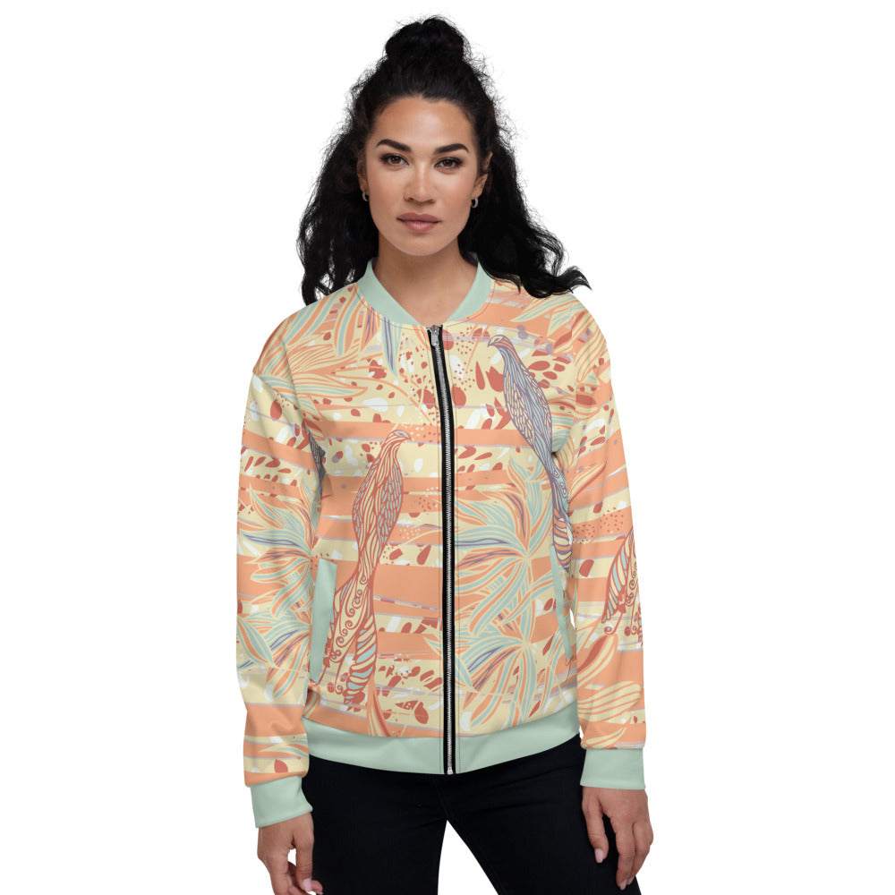 Coastal Unisex Bomber Jacket-Geckojoy