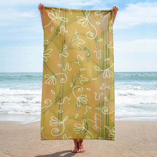 Tumbling Seeds Beach Towel-Geckojoy
