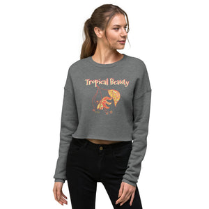 Tropical Beauty Crop Sweatshirt-Geckojoy