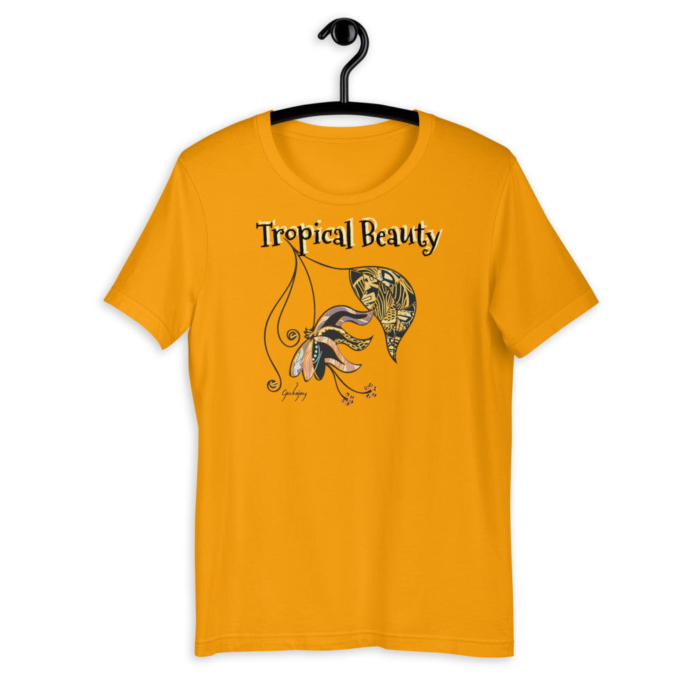 Tropical Beauty Unisex Light Tees-Geckojoy