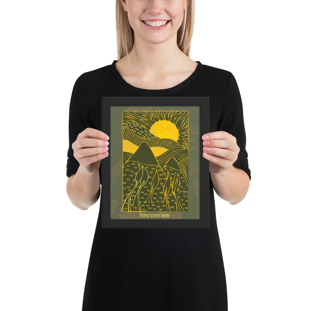 Drooping Rapturous Sunshine Framed Print-Geckojoy