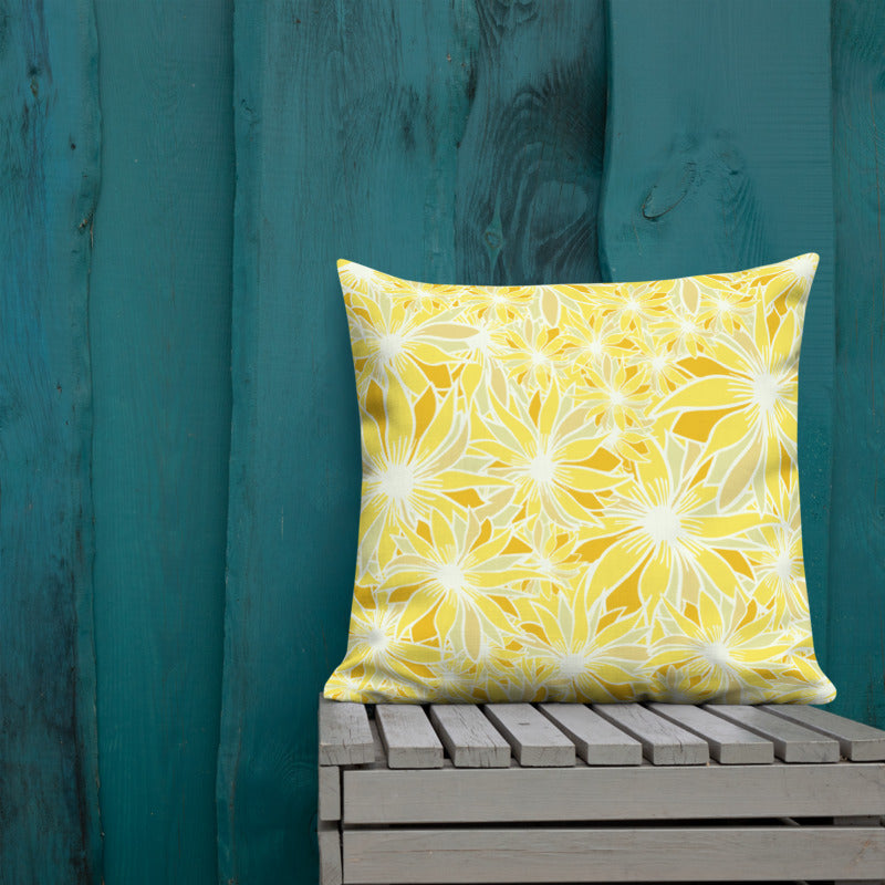 Crazy Daisy Outdoor Pillow-Geckojoy