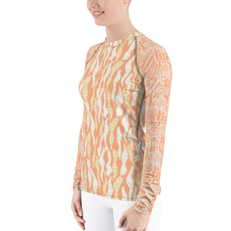 Sea Turtles Women's Rash Guard-Geckojoy