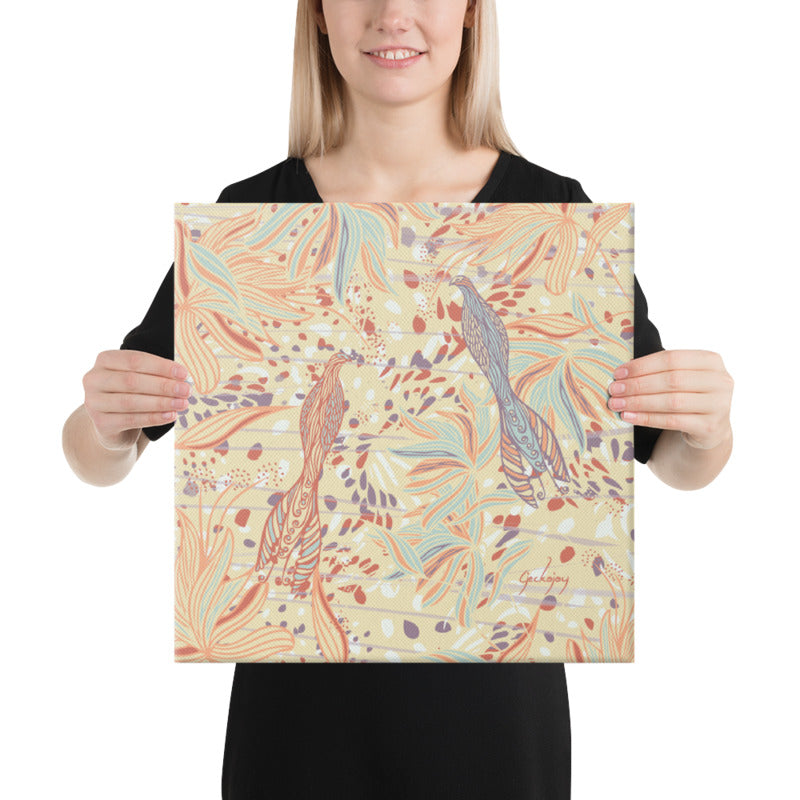 Coastal Courtyard Canvas Print-Geckojoy