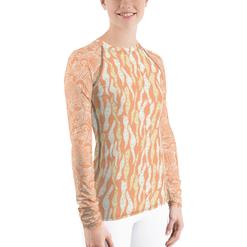 Sea Turtles Women's Rash Guard-Geckojoy
