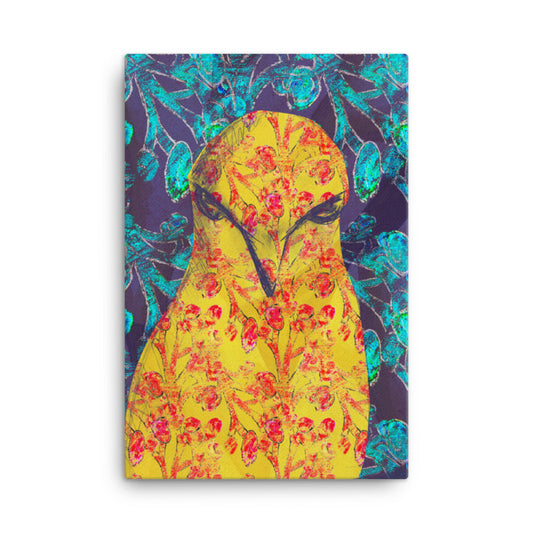 Fierce Yellow Bird Canvas Print-Geckojoy