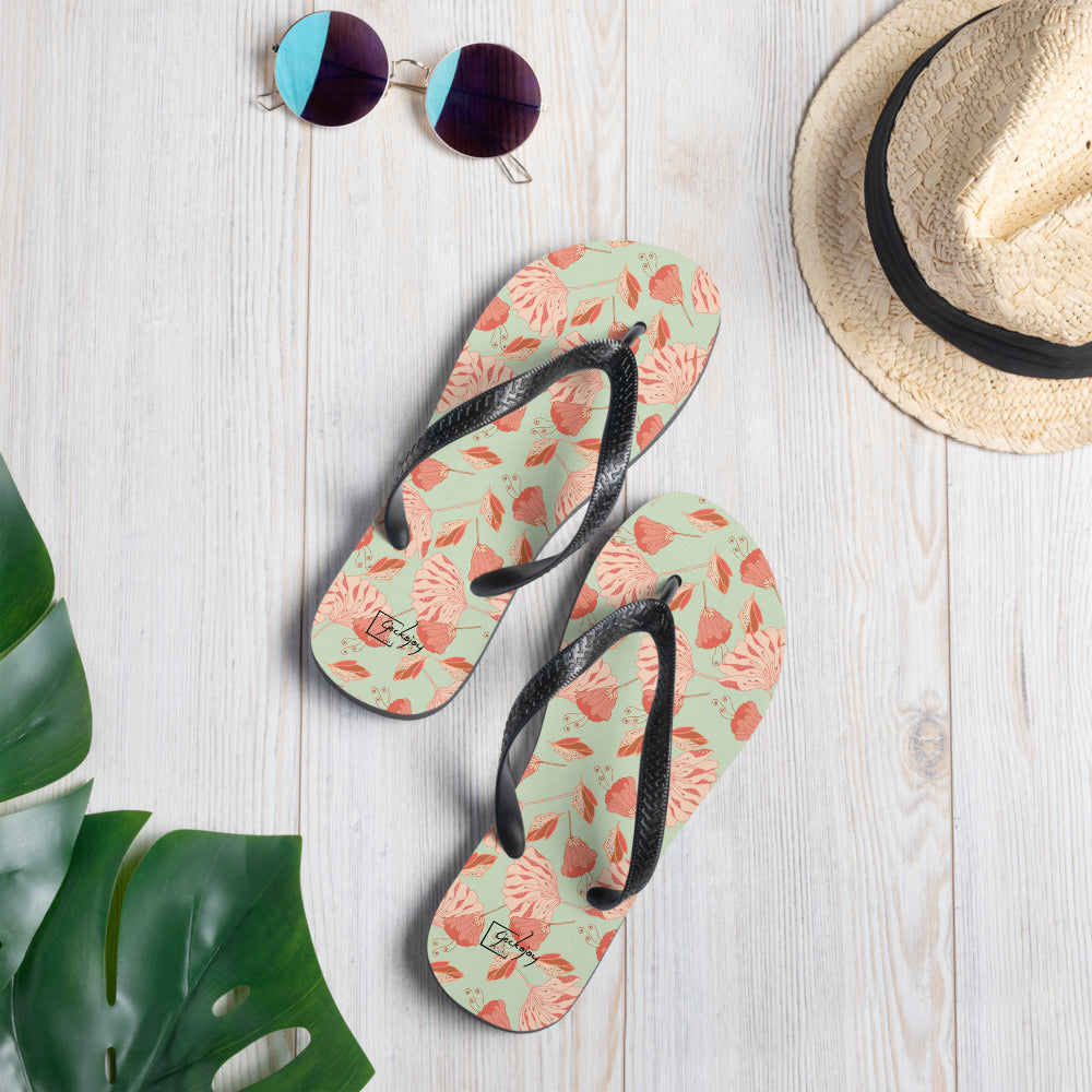 Tossed Blossoms Flip-Flops-Geckojoy