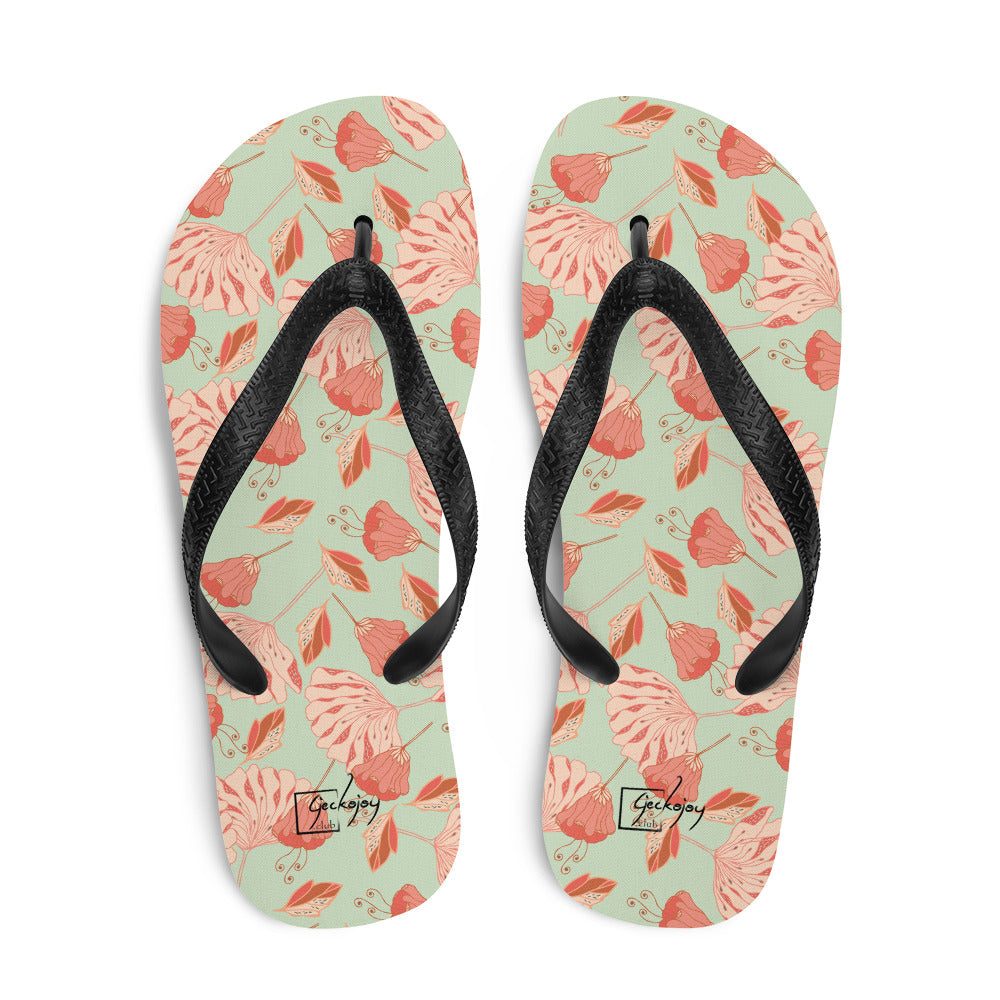 Tossed Blossoms Flip-Flops-Geckojoy