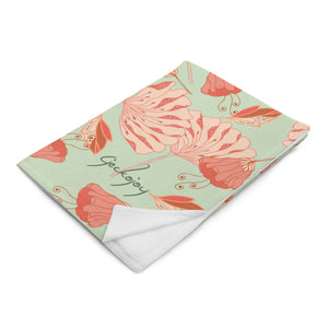 Tossed Blossoms Throw Blanket-Geckojoy