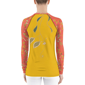 Veil of Vines Women's Rash Guard-Geckojoy